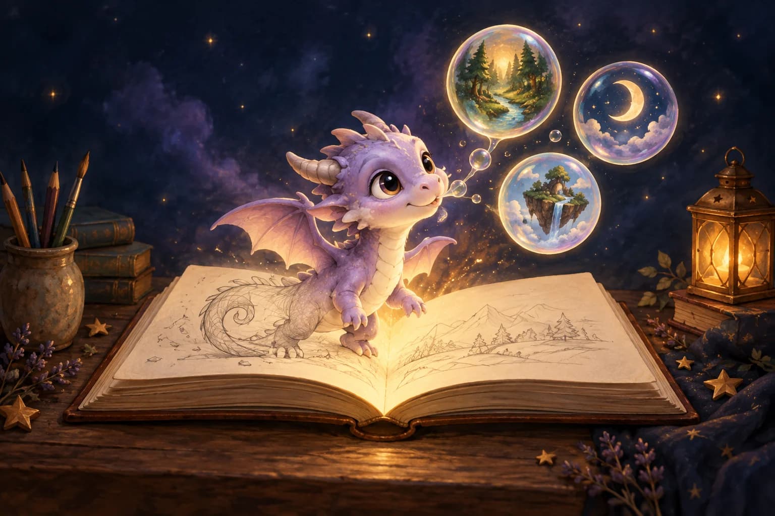 Una libreta abierta da vida a Chispita y a un mundo por imaginar.
